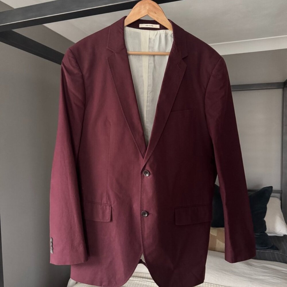 Club Monaco Mens lightweight Burgundy Sport Coat
